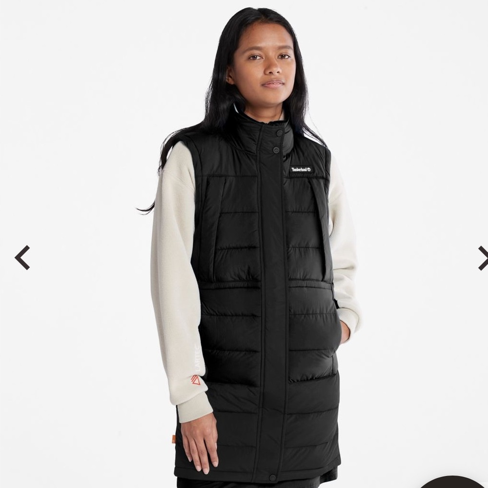 Timberland Long Puffer Vest BLACK Large